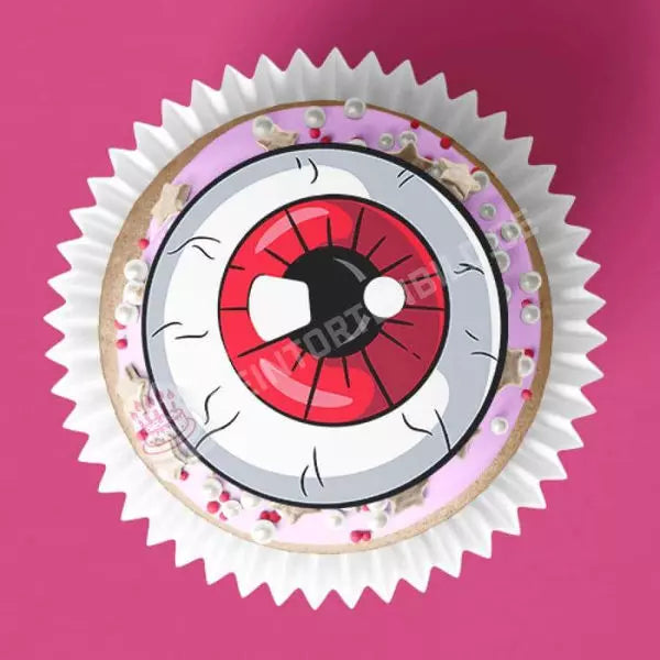 Muffinaufleger Motiv: Halloween Bunte Augen - Deintortenbild.de Tortenaufleger aus Esspapier: Oblatenpapier / 15 Stück x 5cm, Oblatenpapier / 24 Stück x 4cm, Zuckerpapier / 15 Stück x 5cm, Zuckerpapier / 24 Stück x 4cm, Fondantpapier / 15 Stück x 5cm, Fondantpapier / 24 Stück x 4cm