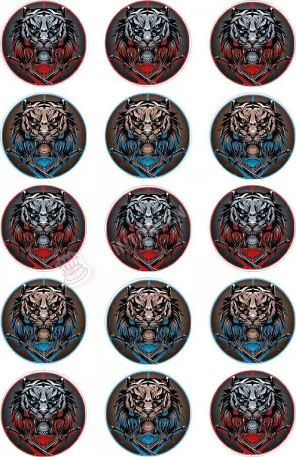 Muffinaufleger Motiv: Tigerkopf - Hochwertige und individuelle Muffinaufleger für jeden Anlass
Muffinaufleger Tigerkopf in 4-5cm Kreis
Unsere Muffinaufleger sind ein ideales Geschenk für besondere Me - Muffinaufleger - DeintortenbildMuffinaufleger Motiv