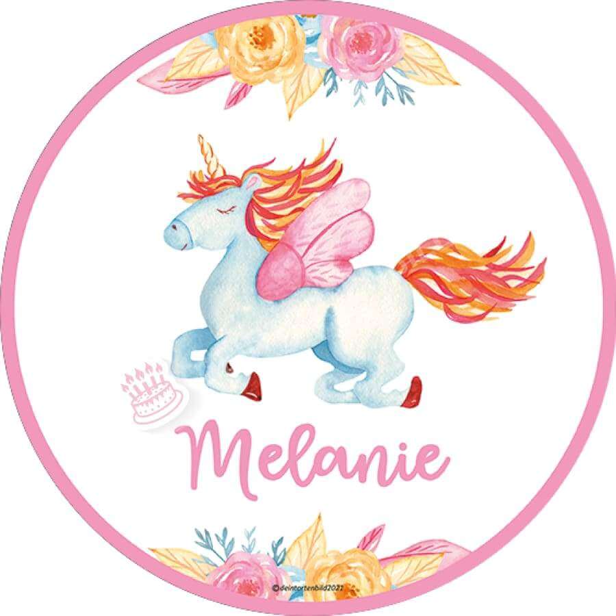 Motiv: Fliegendes Einhorn - Hochwertige und individuelle Tortenaufleger für jeden Anlass
Tortenaufleger Fliegendes Einhorn in 20cm Kreis
Unsere Tortenaufleger sind ein ideales Geschenk für bes - Tortenbild - DeintortenbildFliegendes Einhorn