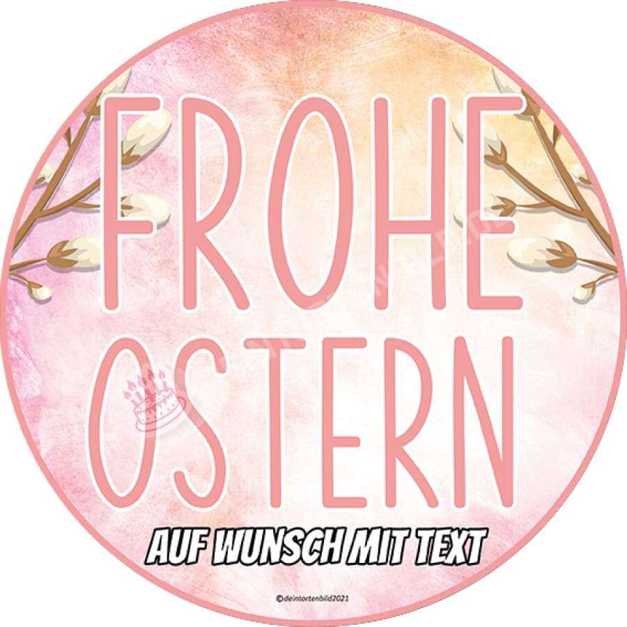 Motiv: Frohe Ostern Schriftzug - Hochwertige und individuelle Tortenaufleger für jeden Anlass
Tortenaufleger Frohe Ostern 20cm Kreis
Unsere Tortenaufleger sind ein ideales Geschenk für besondere Me - Tortenbild - DeintortenbildFrohe Ostern Schriftzug