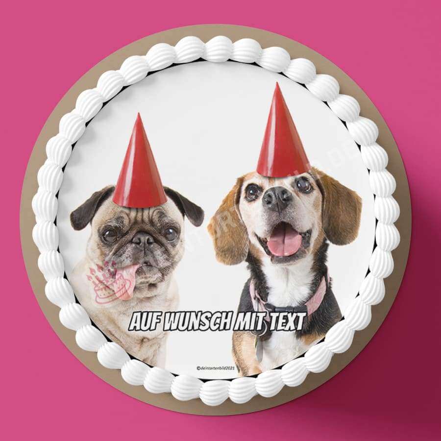 Motiv: Geburtstags Party Hunde - Hochwertige und individuelle Tortenaufleger für jeden Anlass
Tortenaufleger Geburtstags Party Hunde in 20cm Kreis
Unsere Tortenaufleger sind ein ideales Geschenk fü - Tortenbild - DeintortenbildGeburtstags Party Hunde