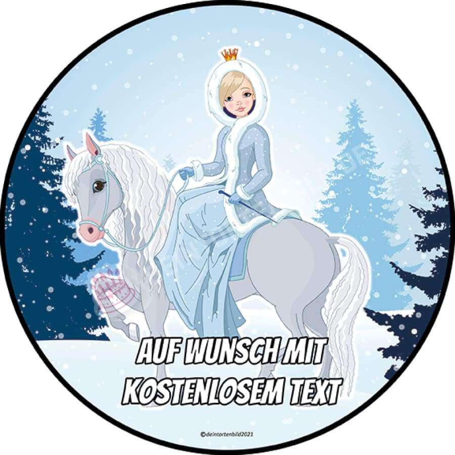 Motiv: Prinzessin auf Pferd - Hochwertige und individuelle Tortenaufleger für jeden Anlass
Tortenaufleger Prinzessin auf Pferd in 20cm Kreis
Unsere Tortenaufleger sind ein ideales Geschenk für b - Tortenbild - DeintortenbildPrinzessin auf Pferd