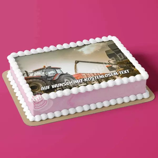 Rechteck Motiv: Traktor wird beladen - Hochwertige und individuelle Tortenaufleger für jeden Anlass
Tortenaufleger Traktor wird beladen 20cm Kreis
Unsere Tortenaufleger sind ein ideales Geschenk für beso - A4 Tortenbild - DeintortenbildTraktor wird beladen