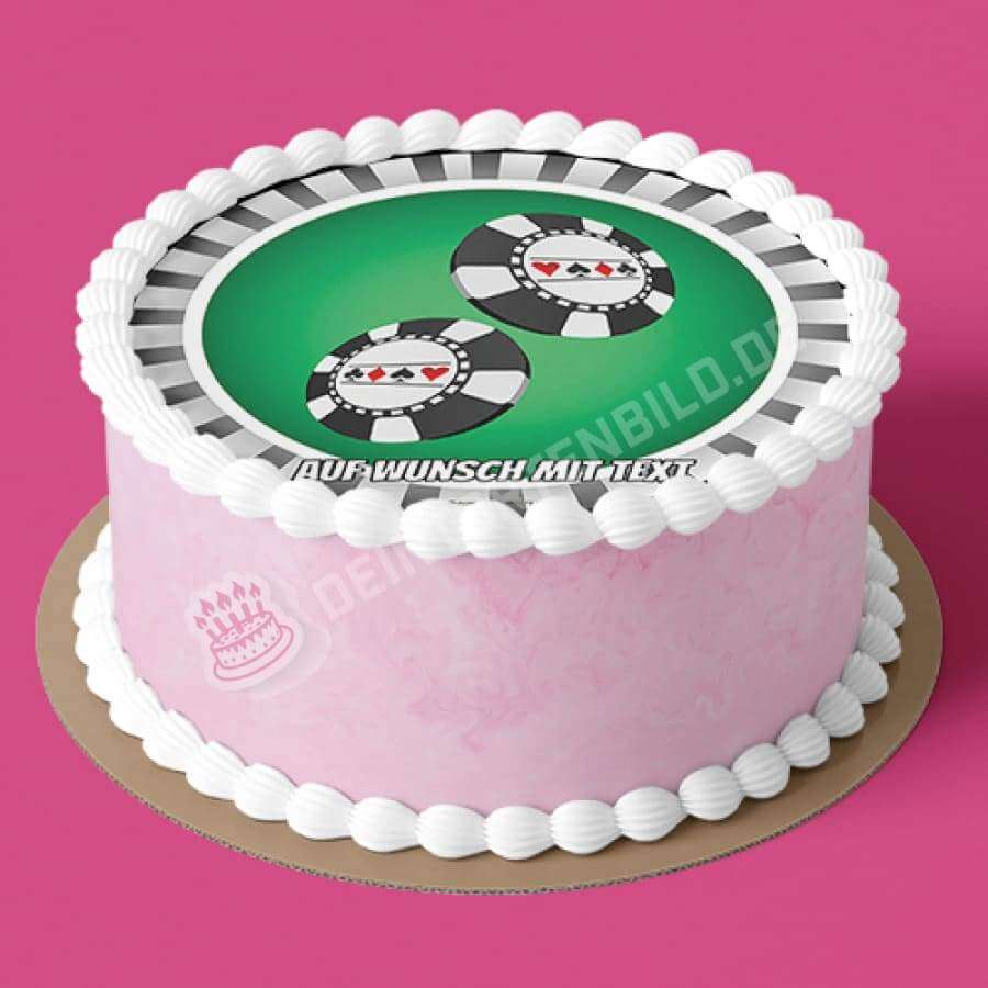 Motiv: Casino Poker Chips - Hochwertige und individuelle Tortenaufleger für jeden Anlass
Tortenaufleger Casino Poker Chips in 20cm Kreis
Unsere Tortenaufleger sind ein ideales Geschenk für bes - Tortenbild - DeintortenbildCasino Poker Chips