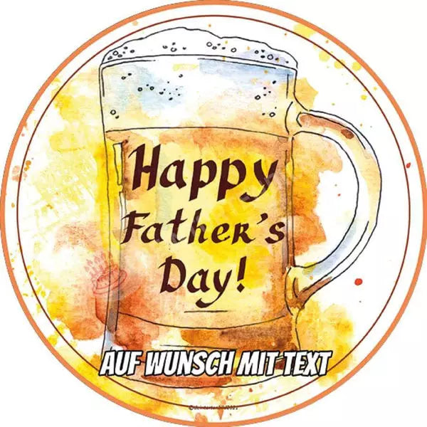 Motiv: Vatertag - Bier - Hochwertige und individuelle Tortenaufleger für jeden Anlass
Tortenaufleger Vatertag - Bier in 20cm Kreis
Unsere Tortenaufleger sind ein ideales Geschenk für besond - Tortenbild - DeintortenbildVatertag - Bier