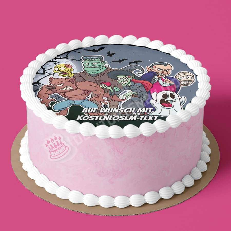 Motiv: Halloween - Cartoon Monster - Hochwertige und individuelle Tortenaufleger für jeden Anlass
Tortenaufleger Halloween - Cartoon Monster in 20cm Kreis
Unsere Tortenaufleger sind ein ideales Geschen - Tortenbild - DeintortenbildHalloween - Cartoon Monster