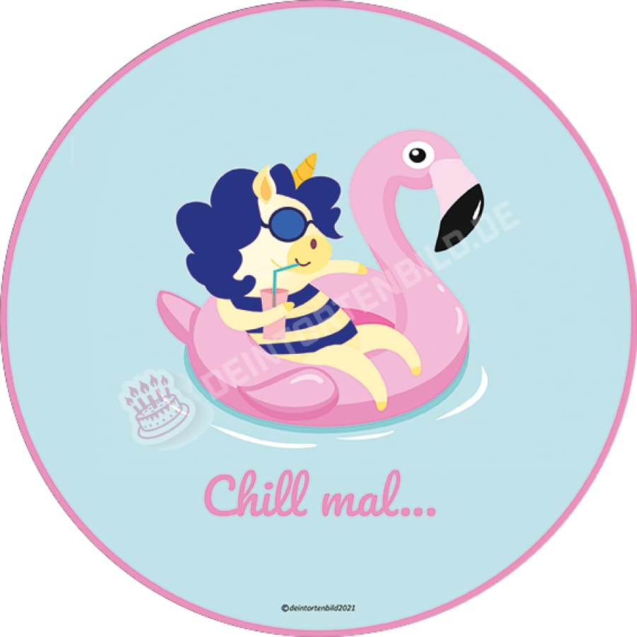 Motiv: Einhorn im Pool - Hochwertige und individuelle Tortenaufleger für jeden Anlass
Tortenaufleger Einhorn im Pool 20cm Kreis
Unsere Tortenaufleger sind ein ideales Geschenk für besondere - Tortenbild - DeintortenbildEinhorn im Pool