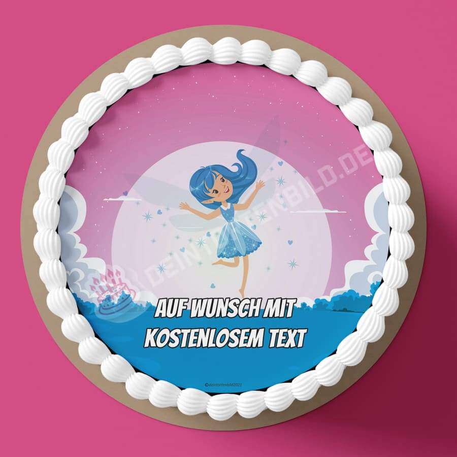 Motiv: Cartoon Fee BlauHochwertige und individuelle Tortenaufleger für jeden Anlass
Tortenaufleger Cartoon Fee Blau in 20cm Kreis
Unsere Tortenaufleger sind ein ideales Geschenk für besonTortenbildDeintortenbildCartoon Fee Blau