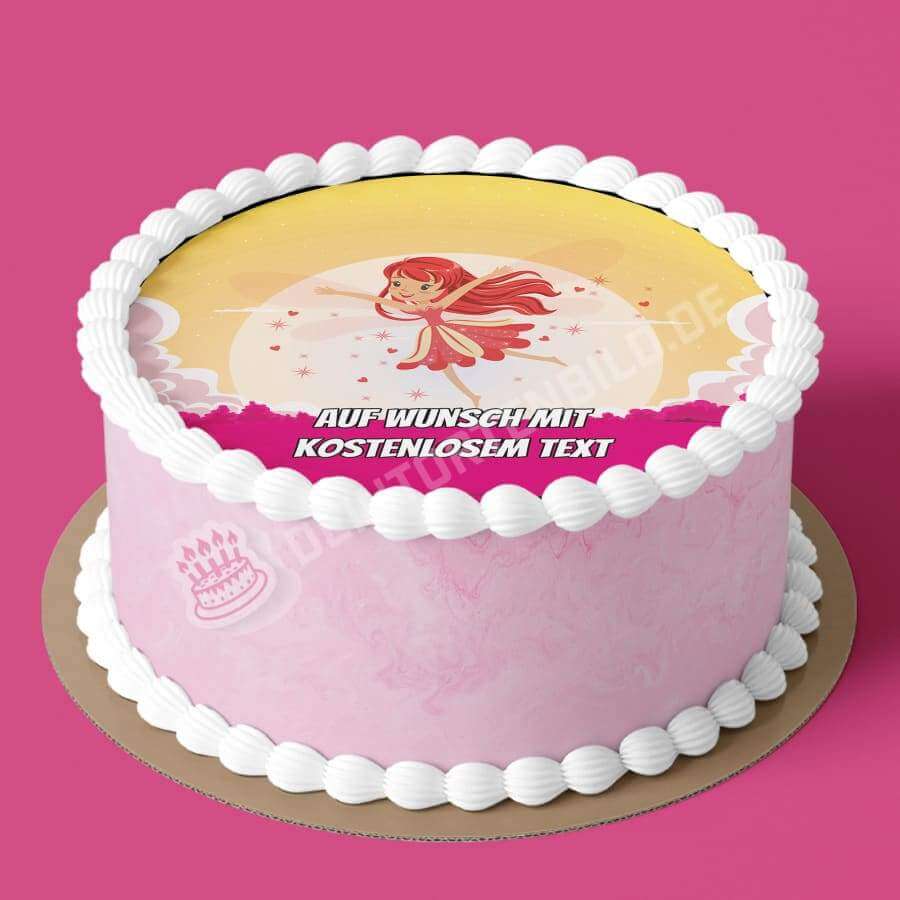 Motiv: Cartoon Fee RotHochwertige und individuelle Tortenaufleger für jeden Anlass
Tortenaufleger Cartoon Fee Rot in 20cm Kreis
Unsere Tortenaufleger sind ein ideales Geschenk für besondTortenbildDeintortenbildCartoon Fee Rot