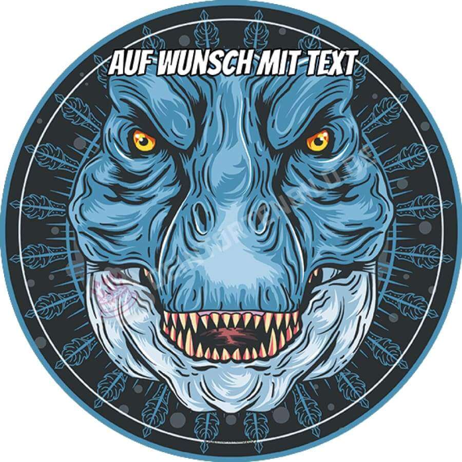 Motiv: Dino Kopf - Hochwertige und individuelle Tortenaufleger für jeden Anlass
Tortenaufleger Dino Kopf in 20cm Kreis
Unsere Tortenaufleger sind ein ideales Geschenk für besondere Me - Tortenbild - DeintortenbildDino Kopf