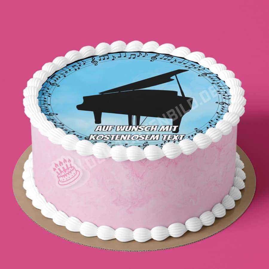 Motiv: Musik - Klavier - Hochwertige und individuelle Tortenaufleger für jeden Anlass
Tortenaufleger Musik - Klavier in 20cm Kreis
Unsere Tortenaufleger sind ein ideales Geschenk für besond - Tortenbild - DeintortenbildMusik - Klavier