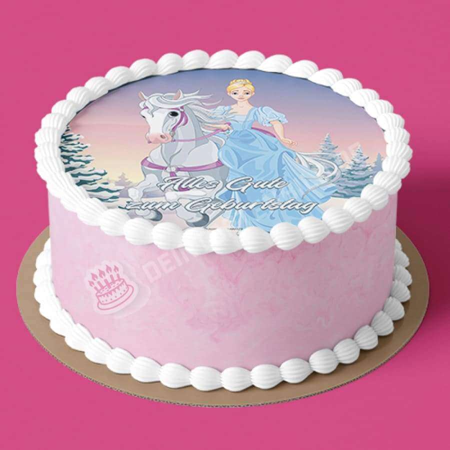 Motiv: Prinzessin reitet auf Pferd - Hochwertige und individuelle Tortenaufleger für jeden Anlass
Tortenaufleger Prinzessin reitet auf Pferd in 20cm Kreis
Unsere Tortenaufleger sind ein ideales Geschen - Tortenbild - DeintortenbildPrinzessin reitet auf Pferd