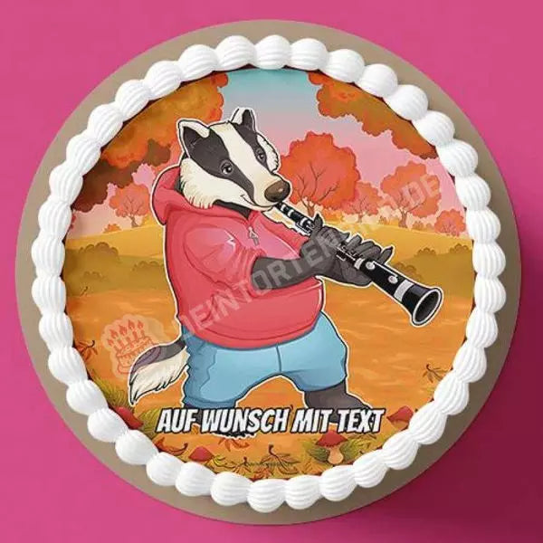 Motiv: Tierkonzert - Dachs Klarinette - Hochwertige und individuelle Tortenaufleger für jeden Anlass
Tortenaufleger Tierkonzert - Dachs Klarinette 20cm Kreis
Unsere Tortenaufleger sind ein ideales Geschen - Tortenbild - DeintortenbildTierkonzert - Dachs Klarinette