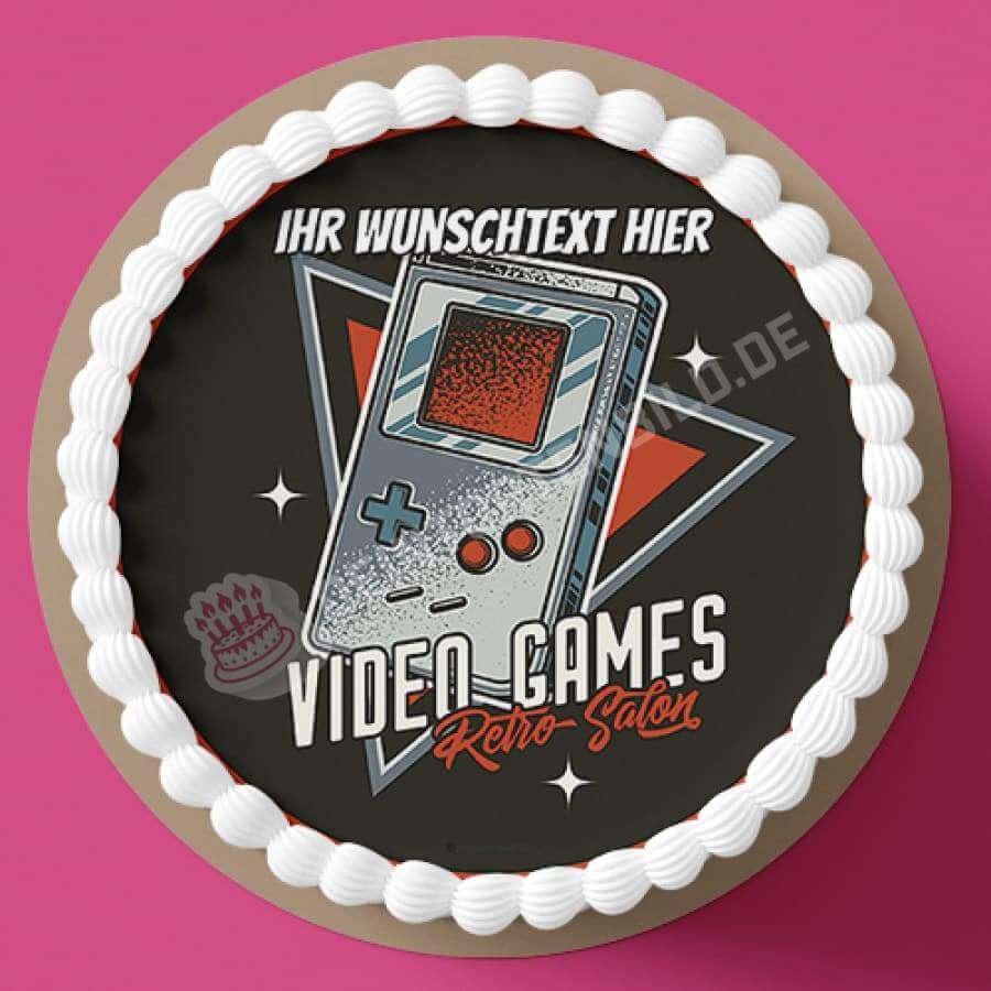 Motiv: Retro Video Games - Hochwertige und individuelle Tortenaufleger für jeden Anlass
Tortenaufleger Retro Video Games in 20cm Kreis
Unsere Tortenaufleger sind ein ideales Geschenk für beso - Tortenbild - DeintortenbildRetro Video Games