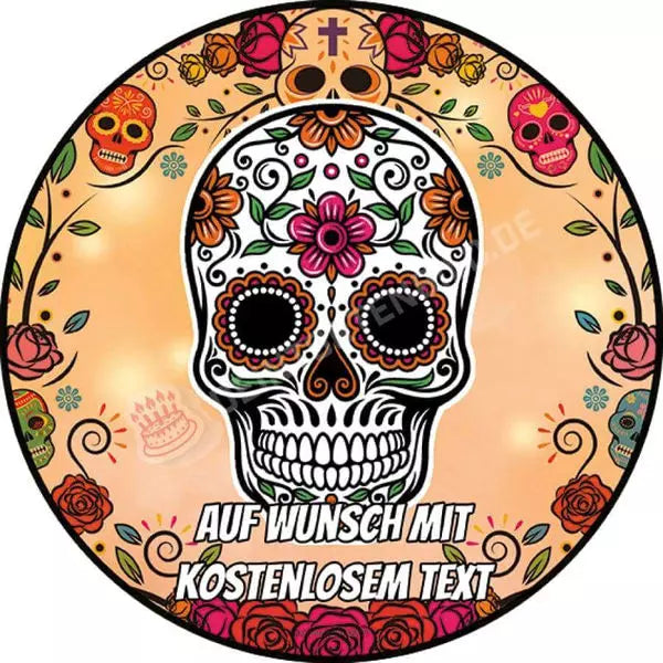 Motiv: Sugar Skull - Kleines Motiv - Hochwertige und individuelle Tortenaufleger für jeden Anlass
Tortenaufleger Sugar Skull - Kleines Motiv 20cm Kreis
Unsere Tortenaufleger sind ein ideales Geschenk f - Tortenbild - DeintortenbildSugar Skull - Kleines Motiv