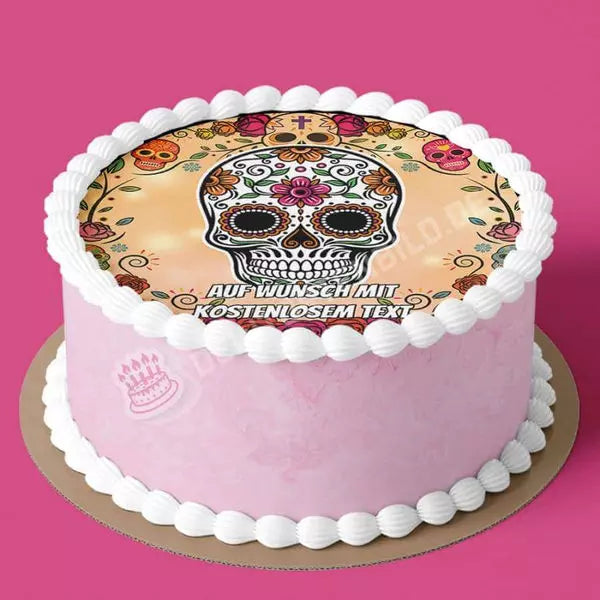 Motiv: Sugar Skull - Kleines Motiv - Hochwertige und individuelle Tortenaufleger für jeden Anlass
Tortenaufleger Sugar Skull - Kleines Motiv 20cm Kreis
Unsere Tortenaufleger sind ein ideales Geschenk f - Tortenbild - DeintortenbildSugar Skull - Kleines Motiv