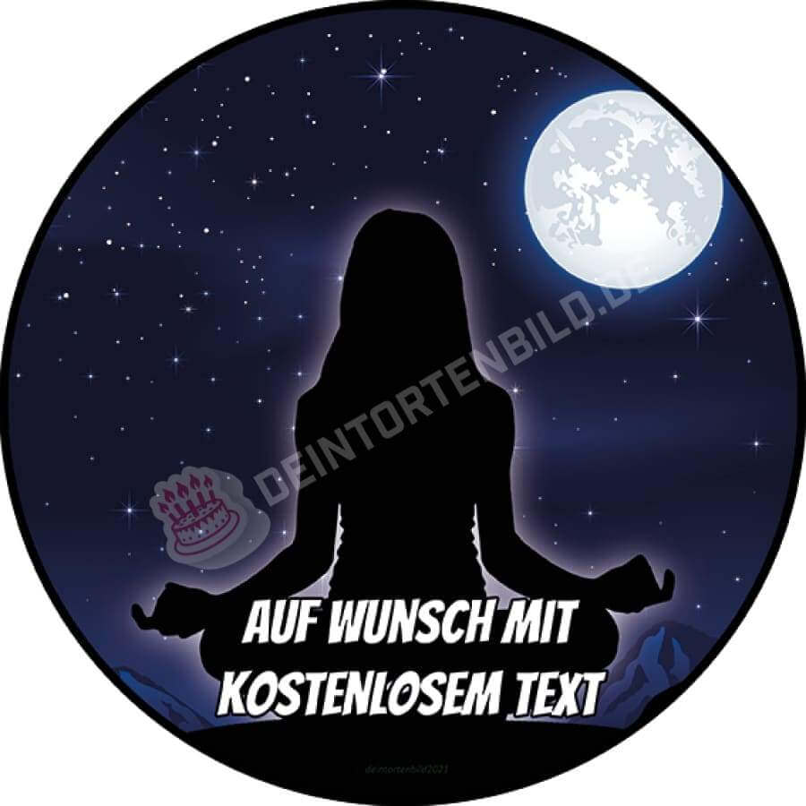 Motiv: Meditation bei Nacht - Hochwertige und individuelle Tortenaufleger für jeden Anlass
Tortenaufleger Meditation bei Nacht in 20cm Kreis
Unsere Tortenaufleger sind ein ideales Geschenk für b - Tortenbild - DeintortenbildMeditation bei Nacht
