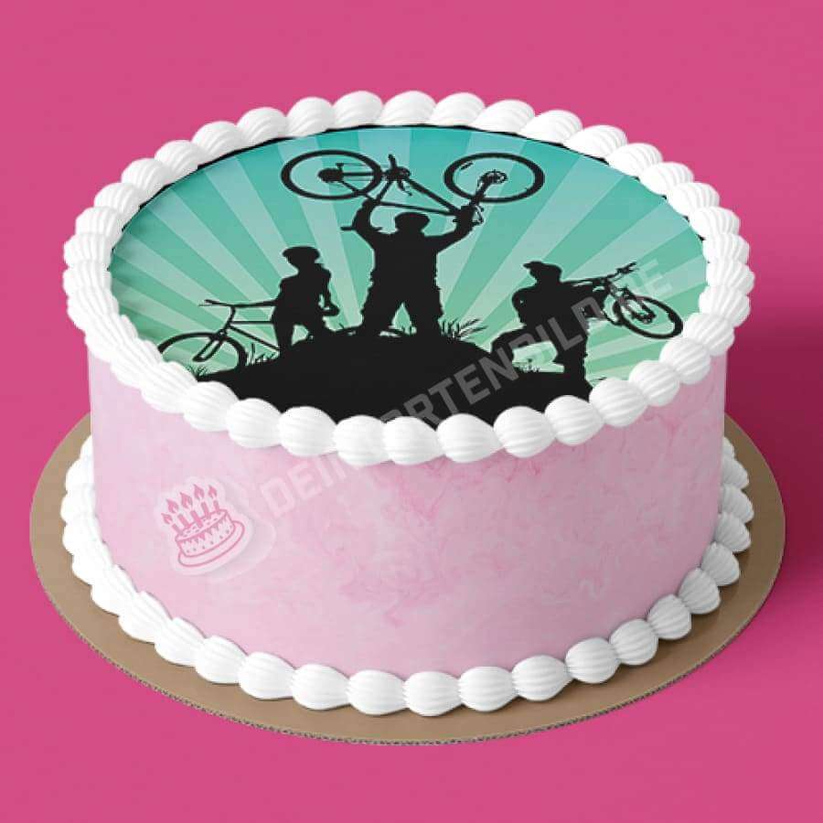 Motiv: Erfolgreiche Radtour - Hochwertige und individuelle Tortenaufleger für jeden Anlass
Tortenaufleger Erfolgreiche Radtour in 20cm Kreis
Unsere Tortenaufleger sind ein ideales Geschenk für b - Tortenbild - DeintortenbildErfolgreiche Radtour