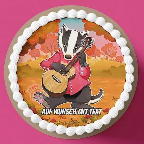 Motiv: Tierkonzert - Dachs Gitarre - Hochwertige und individuelle Tortenaufleger für jeden Anlass
Tortenaufleger Tierkonzert - Dachs Gitarre 20cm Kreis
Unsere Tortenaufleger sind ein ideales Geschenk f - Tortenbild - DeintortenbildTierkonzert - Dachs Gitarre