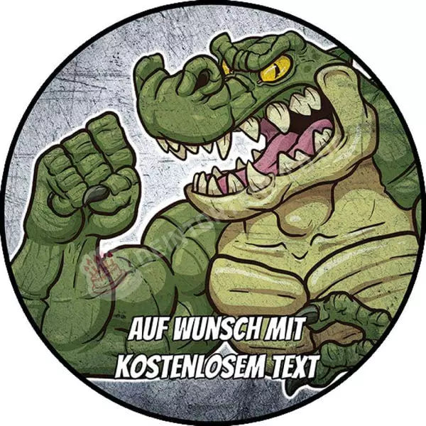 Motiv: Sport - Muskel Krokodil - Hochwertige und individuelle Tortenaufleger für jeden Anlass
Tortenaufleger Sport - Muskel Krokodil in 20cm Kreis
Unsere Tortenaufleger sind ein ideales Geschenk fü - Tortenbild - DeintortenbildSport - Muskel Krokodil