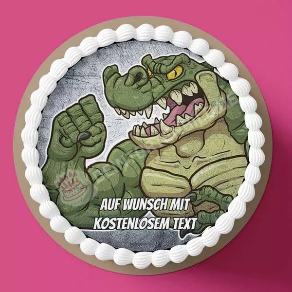 Motiv: Sport - Muskel Krokodil - Hochwertige und individuelle Tortenaufleger für jeden Anlass
Tortenaufleger Sport - Muskel Krokodil in 20cm Kreis
Unsere Tortenaufleger sind ein ideales Geschenk fü - Tortenbild - DeintortenbildSport - Muskel Krokodil