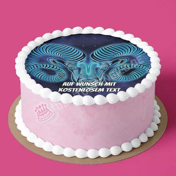 Motiv: Sternzeichen - WidderHochwertige und individuelle Tortenaufleger für jeden Anlass
Tortenaufleger Sternzeichen - Widder in 20cm Kreis
Unsere Tortenaufleger sind ein ideales Geschenk für bTortenbildDeintortenbildSternzeichen - Widder