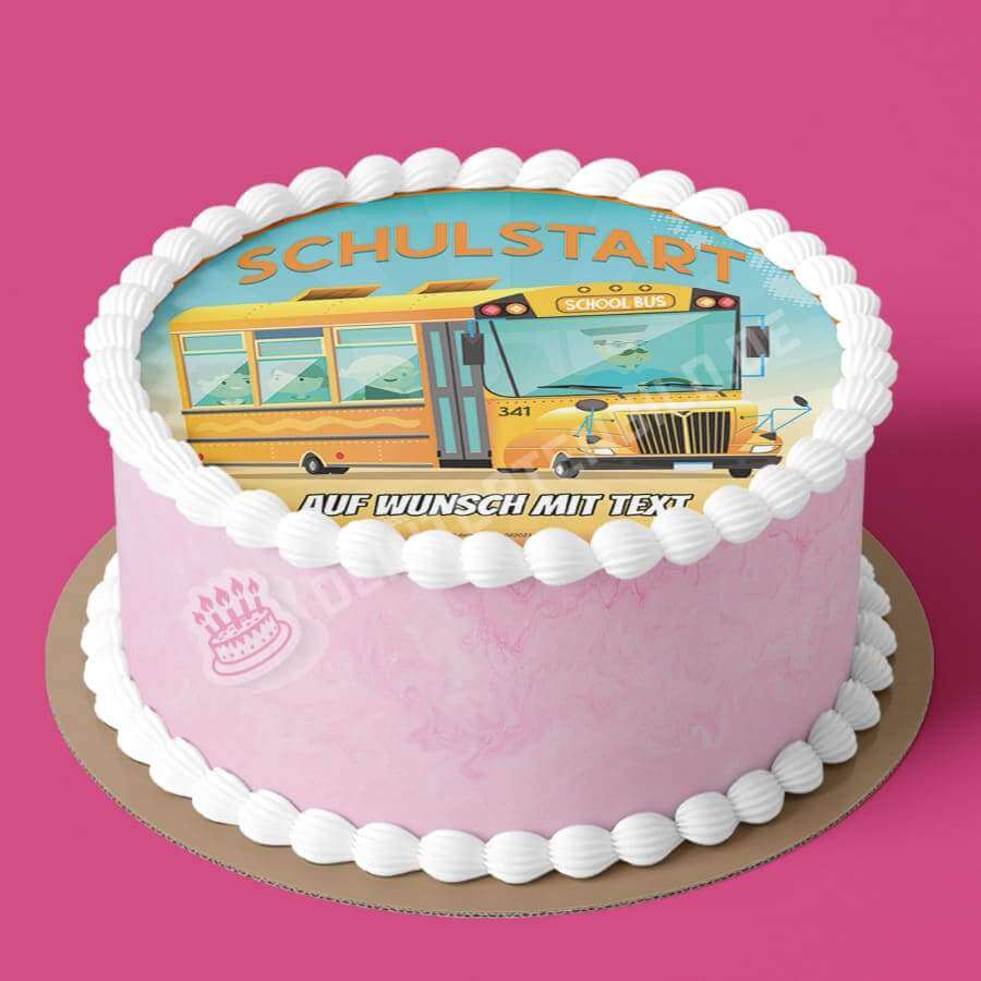 Motiv: Einschulung - Schulbus - Hochwertige und individuelle Tortenaufleger für jeden Anlass
Tortenaufleger Einschulung - Schulbus 20cm Kreis
Unsere Tortenaufleger sind ein ideales Geschenk für be - Tortenbild - DeintortenbildEinschulung - Schulbus