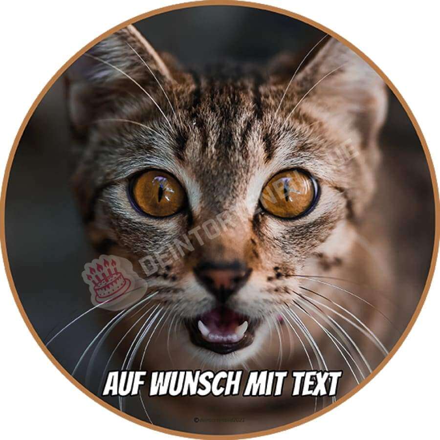 Motiv: Katze aufgeregt - Hochwertige und individuelle Tortenaufleger für jeden Anlass
Tortenaufleger Katze aufgeregt 20cm Kreis
Unsere Tortenaufleger sind ein ideales Geschenk für besondere - Tortenbild - DeintortenbildKatze aufgeregt
