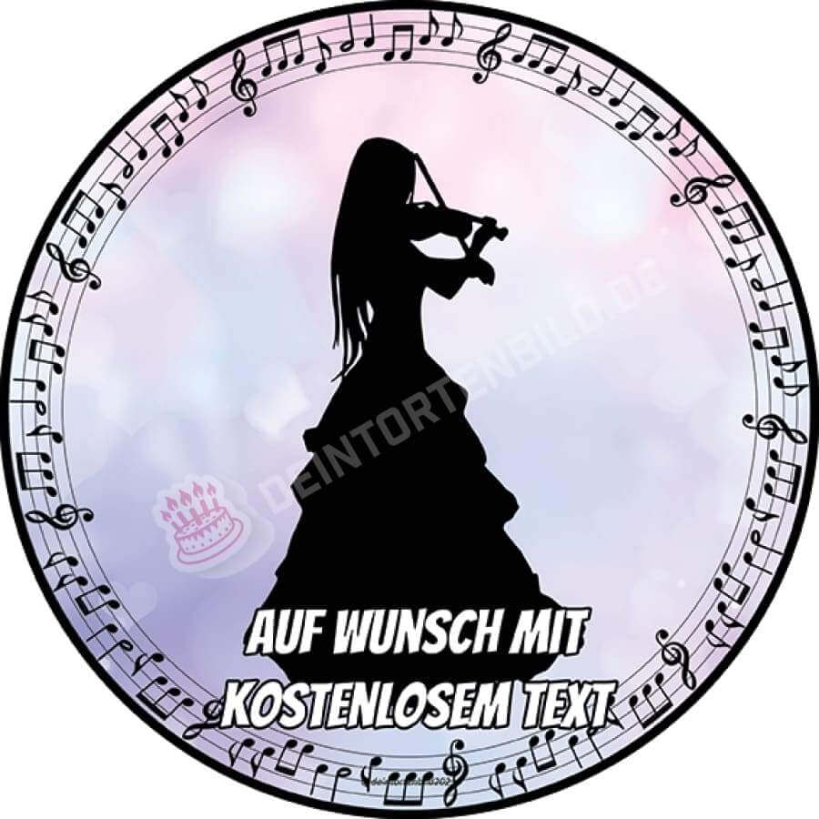 Motiv: Musik - Geigen Spielerin - Hochwertige und individuelle Tortenaufleger für jeden Anlass
Tortenaufleger Musik - Geigen Spielerin in 20cm Kreis
Unsere Tortenaufleger sind ein ideales Geschenk f - Tortenbild - DeintortenbildMusik - Geigen Spielerin