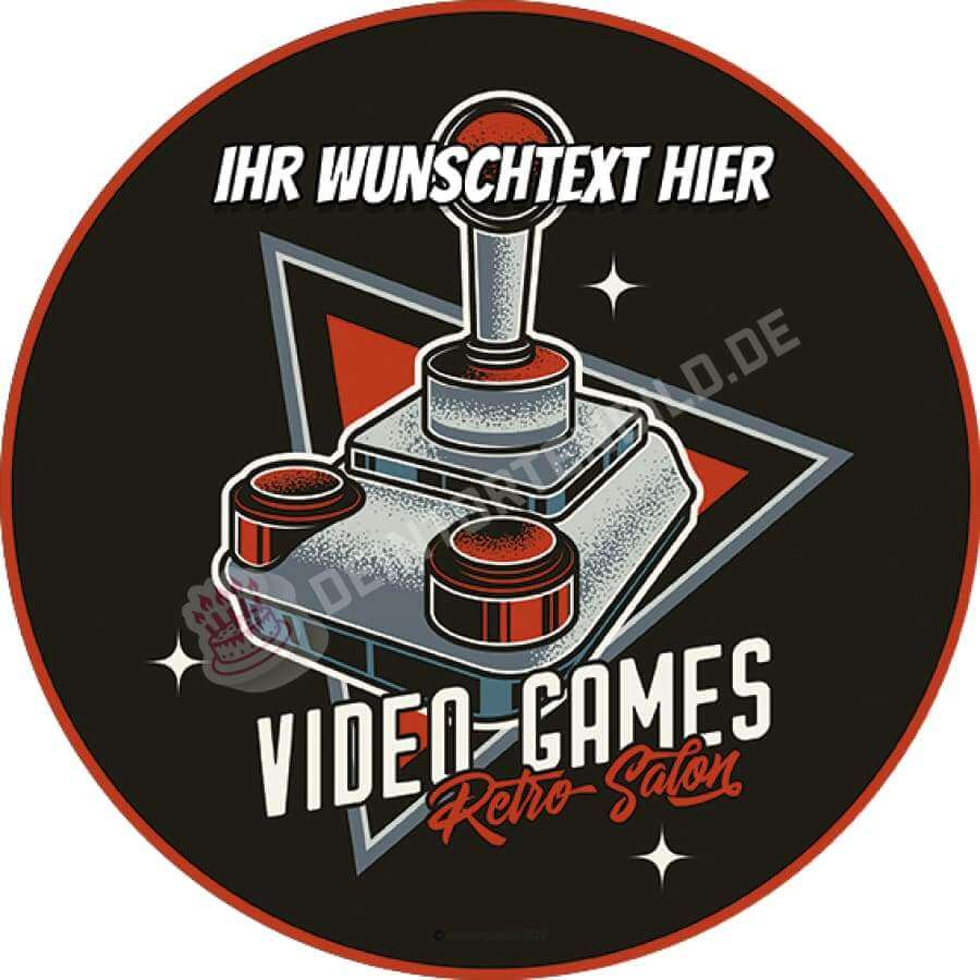 Motiv: Retro Video Games Joystick - Hochwertige und individuelle Tortenaufleger für jeden Anlass
Tortenaufleger Retro Video Games Joystick in 20cm Kreis
Unsere Tortenaufleger sind ein ideales Geschenk - Tortenbild - DeintortenbildRetro Video Games Joystick