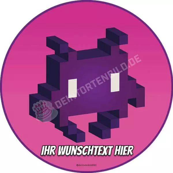 Motiv: Videospiel Games Pixelgrafik - Hochwertige und individuelle Tortenaufleger für jeden Anlass
Tortenaufleger Videospiele Games Pixelgrafik in 20cm Kreis
Unsere Tortenaufleger sind ein ideales Gesch - Tortenbild - DeintortenbildVideospiel Games Pixelgrafik