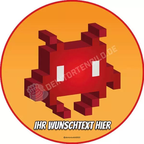 Motiv: Videospiel Games Pixelgrafik - Hochwertige und individuelle Tortenaufleger für jeden Anlass
Tortenaufleger Videospiele Games Pixelgrafik in 20cm Kreis
Unsere Tortenaufleger sind ein ideales Gesch - Tortenbild - DeintortenbildVideospiel Games Pixelgrafik