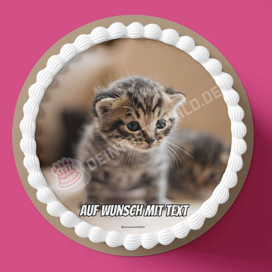 Motiv: Katzenbaby - Hochwertige und individuelle Tortenaufleger für jeden Anlass
Tortenaufleger Katzenbaby 20cm Kreis
Unsere Tortenaufleger sind ein ideales Geschenk für besondere Mens - Tortenbild - DeintortenbildMotiv