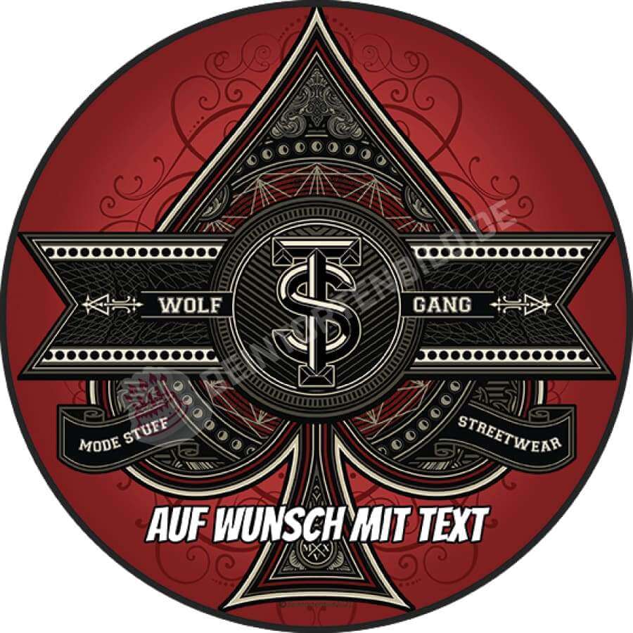 Motiv: Pik Symbol - Hochwertige und individuelle Tortenaufleger für jeden Anlass
Tortenaufleger Pik Symbol 20cm Kreis
Unsere Tortenaufleger sind ein ideales Geschenk für besondere Mens - Tortenbild - DeintortenbildPik Symbol