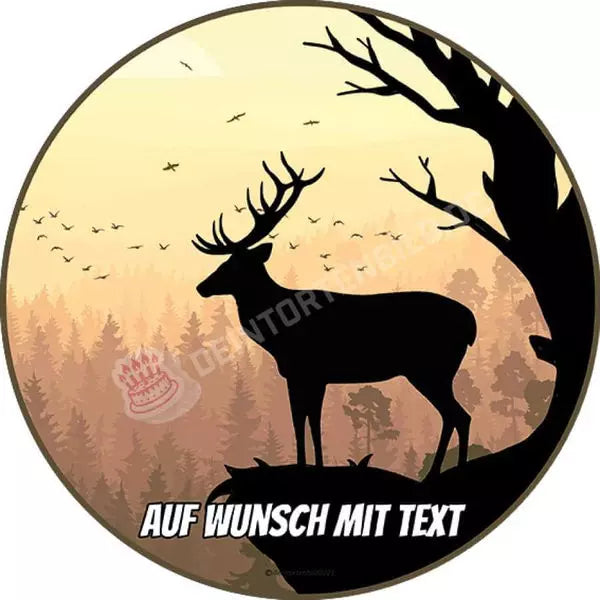 Motiv: Waldtier vor Sonnenuntergang - Hochwertige und individuelle Tortenaufleger für jeden Anlass
Tortenaufleger Waldtier vor Sonnenuntergang in 20cm Kreis
Ein Aufleger mit fünf verschiedenen Waldtiere - Tortenbild - DeintortenbildWaldtier vor Sonnenuntergang
