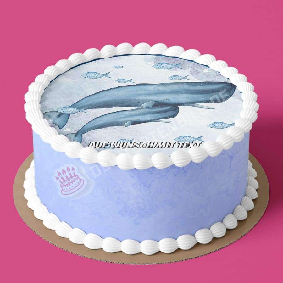 Motiv: Pottwale - Hochwertige und individuelle Tortenaufleger für jeden Anlass
Tortenaufleger Pottwale 20cm Kreis
Unsere Tortenaufleger sind ein ideales Geschenk für besondere Mensch - Tortenbild - DeintortenbildMotiv