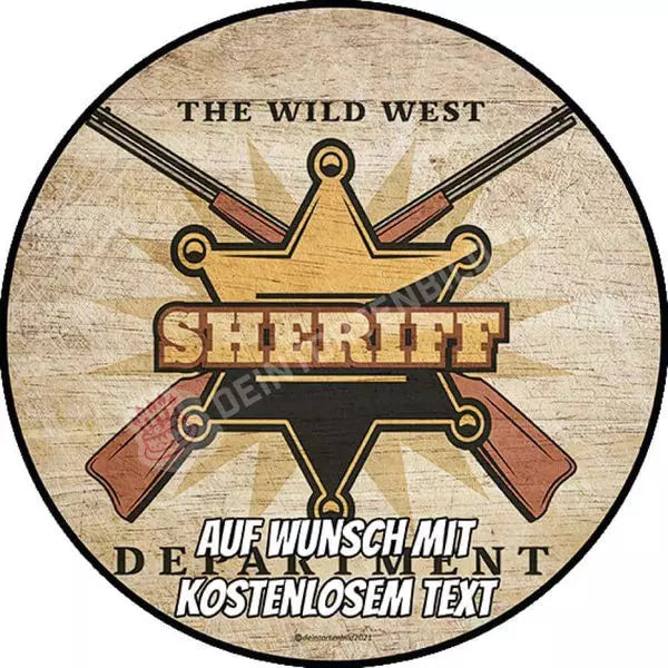 Motiv: Wilder Westen Logo Sheriff - Hochwertige und individuelle Tortenaufleger für jeden Anlass
Tortenaufleger Wilder Westen Logo Sheriff 20cm Kreis
Unsere Tortenaufleger sind ein ideales Geschenk fü - Tortenbild - DeintortenbildWilder Westen Logo Sheriff