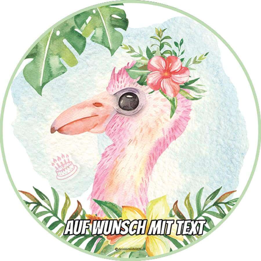 Motiv: Baby Flamingo - Hochwertige und individuelle Tortenaufleger für jeden Anlass
Tortenaufleger Baby Flamingo in 20cm Kreis
Dieser Tortenaufleger mit einem rosanen Baby Flamingo ist ein - Tortenbild - DeintortenbildBaby Flamingo