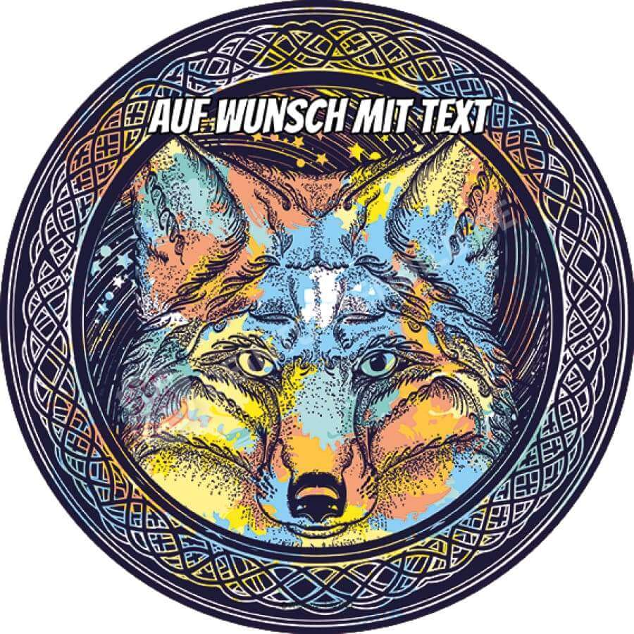 Motiv: Bunter Fuchs mit Knotenmuster - Hochwertige und individuelle Tortenaufleger für jeden Anlass
Tortenaufleger Bunter Fuchs mit Knotenmuster 20cm Kreis
Dieser Tortenaufleger mit einem bunten Fuchs un - Tortenbild - DeintortenbildBunter Fuchs mit Knotenmuster