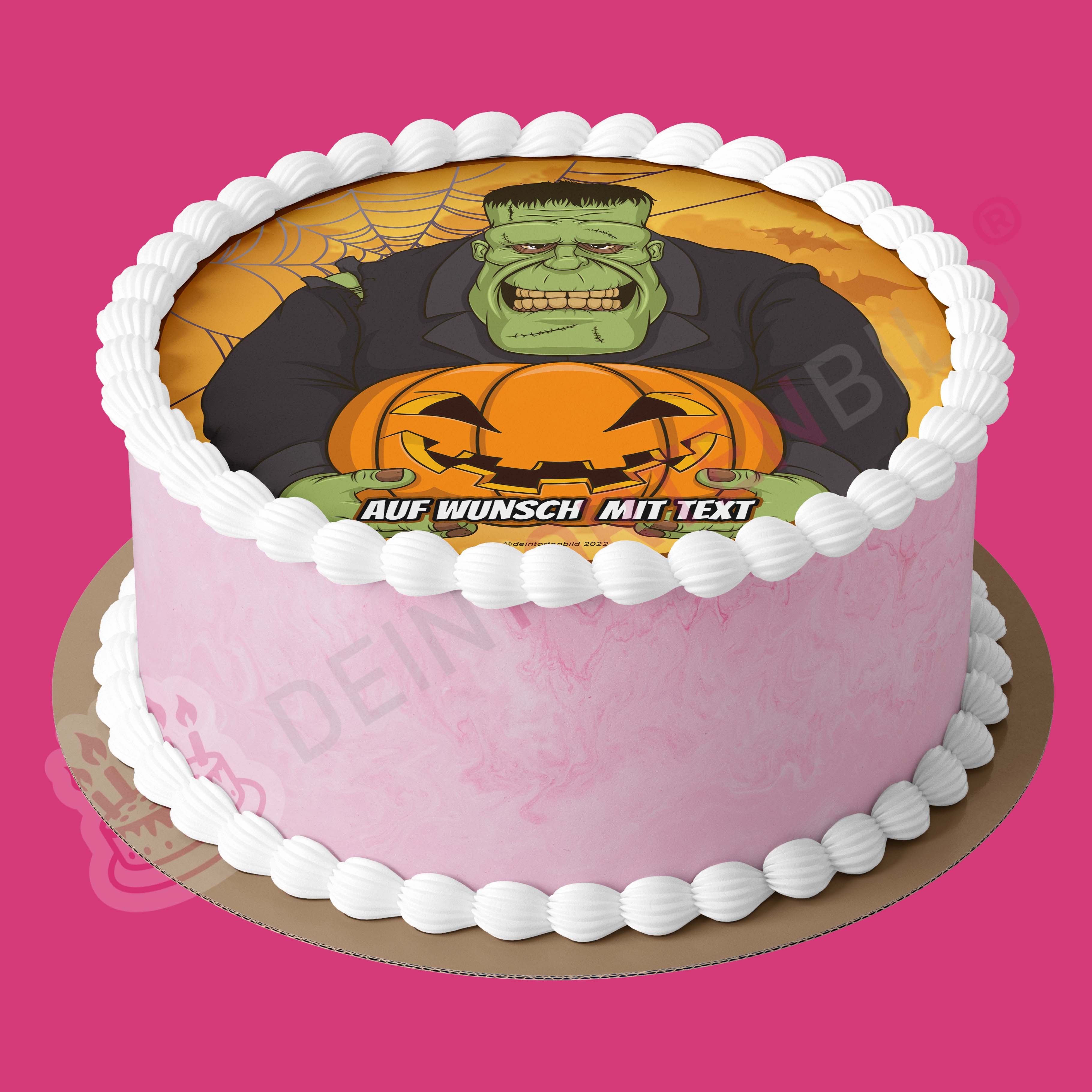 Halloween - Frankenstein - Hochwertige und individuelle Tortenaufleger für jeden Anlass
Tortenaufleger Frankenstein - 20cm Kreis
Unser Tortenaufleger mit dem gruseligen Frankenstein, ist ei - Halloween - DeintortenbildHalloween - Frankenstein
