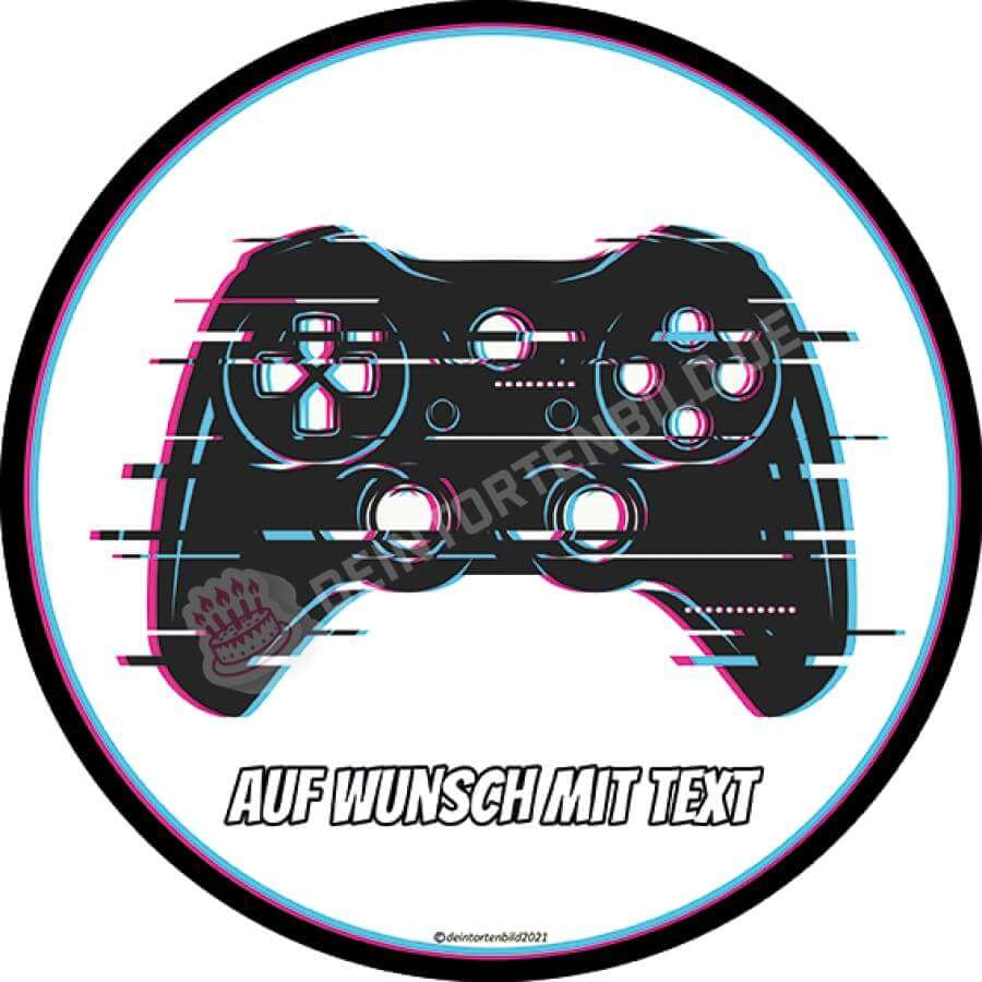 Motiv: Gaming Controller Glitch - Hochwertige und individuelle Tortenaufleger für jeden Anlass
Tortenaufleger Gaming Controller Glitch in 20cm Kreis
Dieser Tortenaufleger mit einem Controller ist ein - Tortenbild - DeintortenbildGaming Controller Glitch