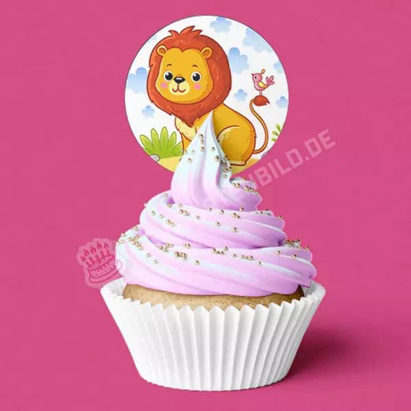 Muffinaufleger Motiv: Süßer Löwe - Deintortenbild.de Tortenaufleger aus Esspapier: Oblatenpapier / 15 Stück in 5cm, Oblatenpapier / 24 Stück in 4cm, Zuckerpapier / 15 Stück in 5cm, Zuckerpapier / 24 Stück in 4cm, Fondantpapier / 15 Stück in 5cm, Fondantpapier / 24 Stück in 4cm