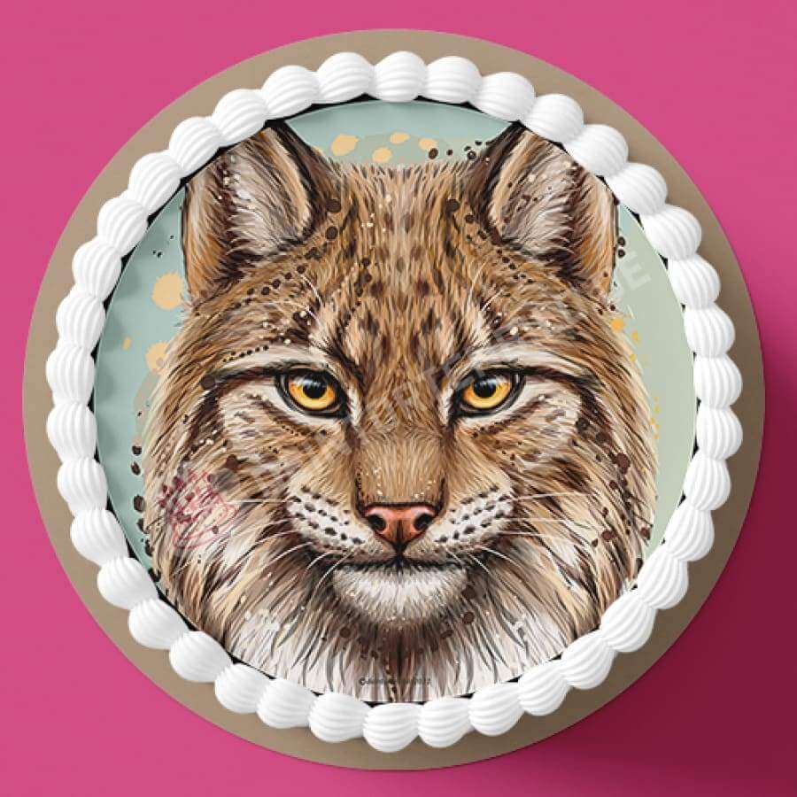 Motiv: Luchskopf - Hochwertige und individuelle Tortenaufleger für jeden Anlass
Tortenaufleger Luchskopf in 20cm Kreis
Unsere Tortenaufleger sind ein ideales Geschenk für besondere Men - Tortenbild - DeintortenbildMotiv