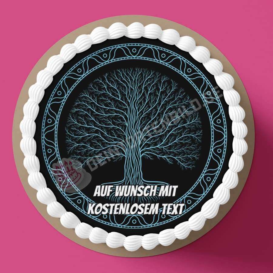 Motiv: Baum des Lebens - Yggdrasil - Hochwertige und individuelle Tortenaufleger für jeden Anlass
Tortenaufleger Baum des Lebens - Yggdrasil in 20cm Kreis
Dieser Tortenaufleger mit dem Baum des Lebens - Tortenbild - DeintortenbildBaum des Lebens - Yggdrasil