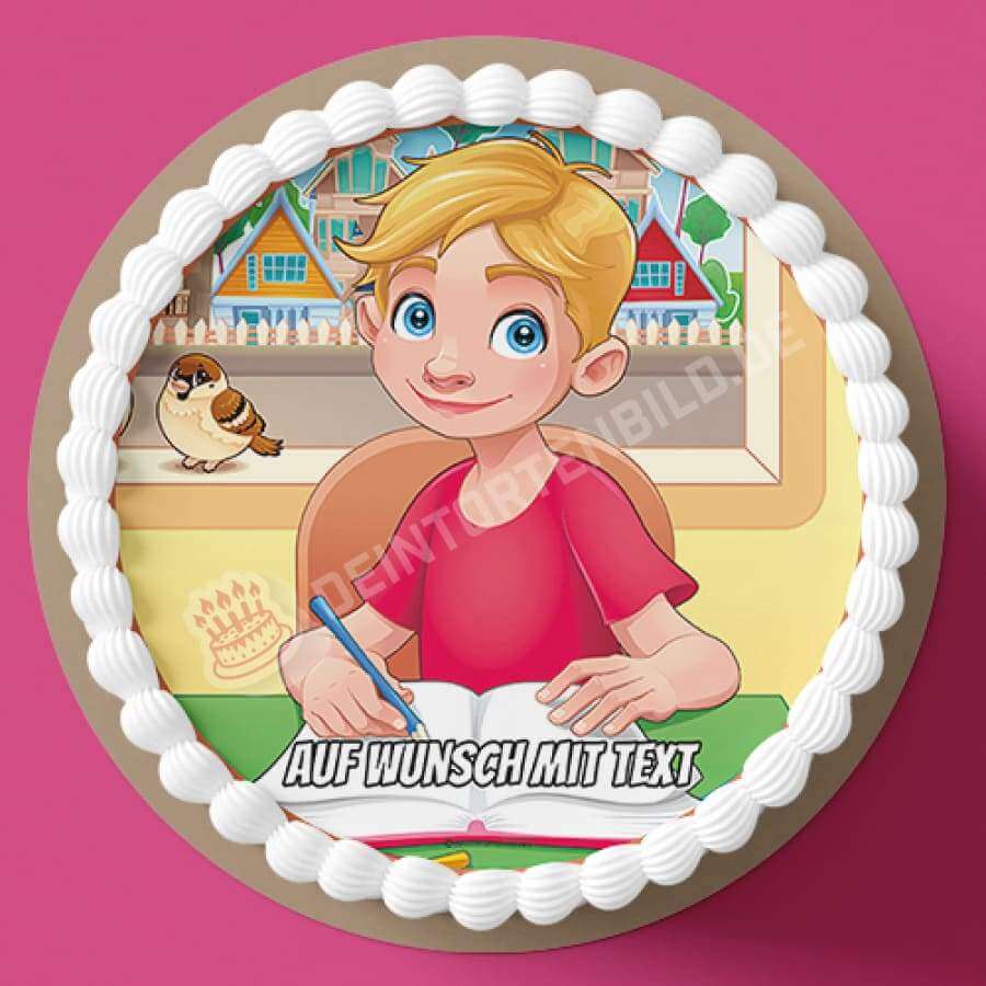 Motiv: Einschulung - Junge Grundschule - Hochwertige und individuelle Tortenaufleger für jeden Anlass
Tortenaufleger Einschulung - Junge Grundschule 20cm Kreis
Unsere Tortenaufleger sind ein ideales Gesche - Tortenbild - DeintortenbildEinschulung - Junge Grundschule