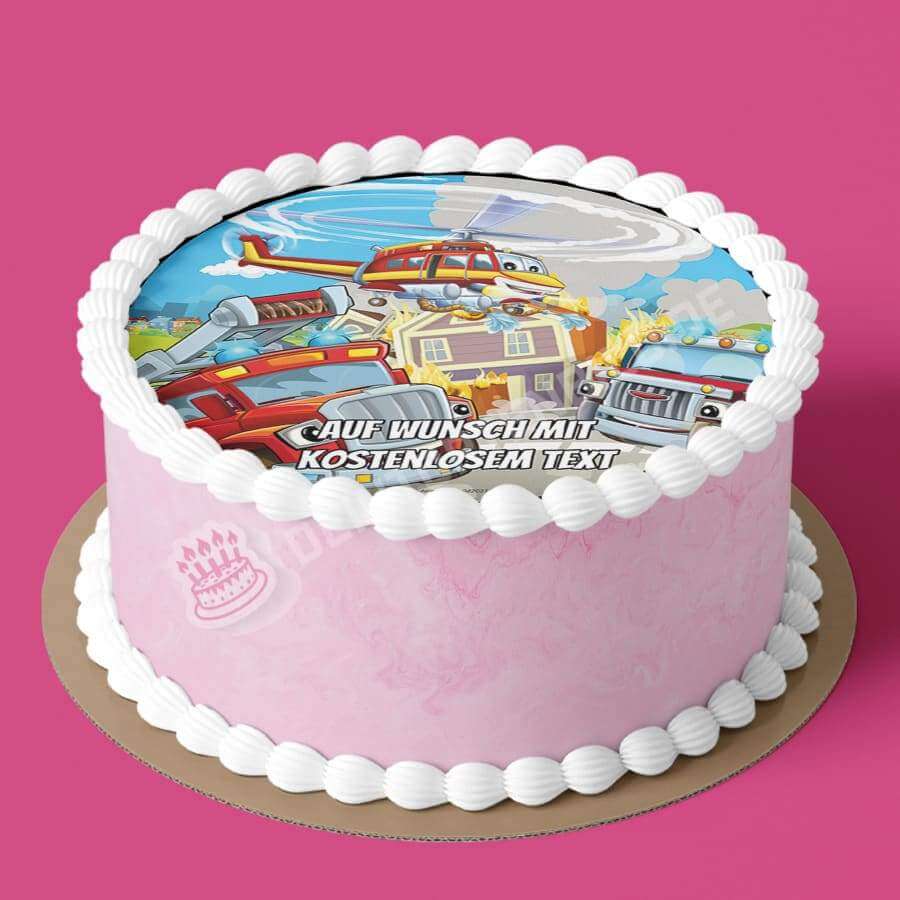 Motiv: Cartoon Feuerwehreinsatz - Hochwertige und individuelle Tortenaufleger für jeden Anlass
Tortenaufleger Cartoon Feuerwehreinsatz in 20cm Kreis
Unsere Tortenaufleger sind ein ideales Geschenk f - Tortenbild - DeintortenbildCartoon Feuerwehreinsatz