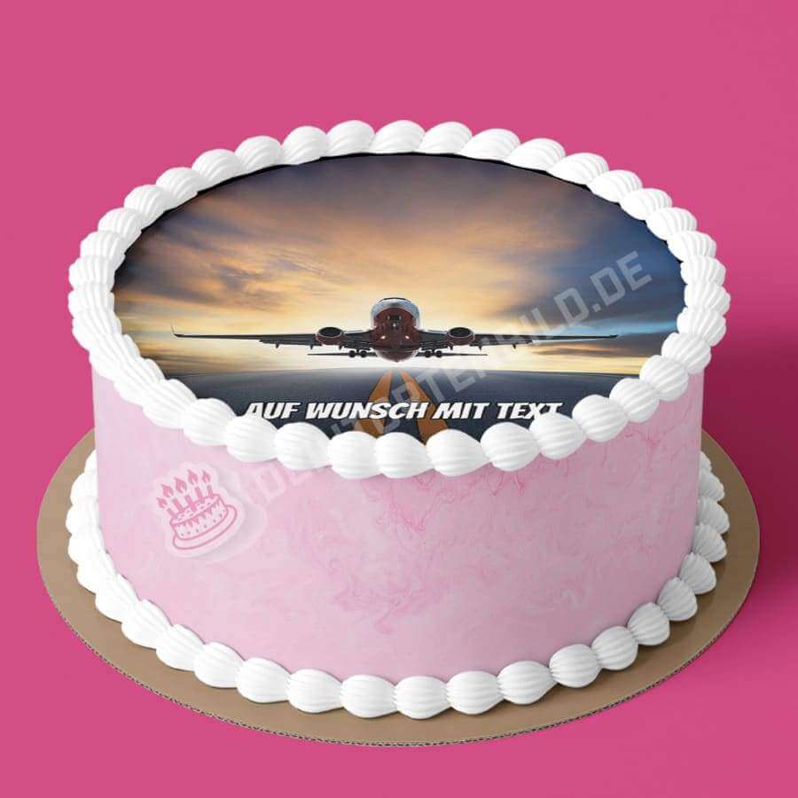 Motiv: Flugzeug hebt ab - Hochwertige und individuelle Tortenaufleger für jeden Anlass
Tortenaufleger Flugzeug hebt ab 20cm Kreis
Unsere Tortenaufleger sind ein ideales Geschenk für besonder - Tortenbild - DeintortenbildFlugzeug hebt ab