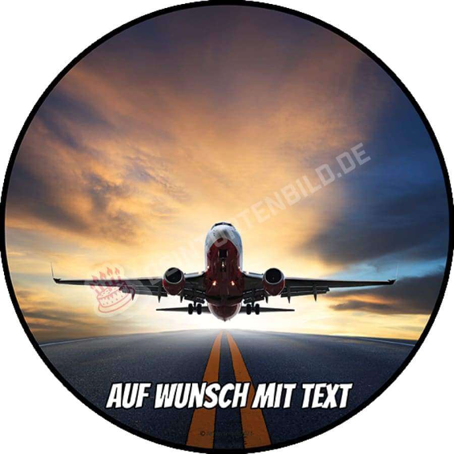 Motiv: Flugzeug hebt ab - Hochwertige und individuelle Tortenaufleger für jeden Anlass
Tortenaufleger Flugzeug hebt ab 20cm Kreis
Unsere Tortenaufleger sind ein ideales Geschenk für besonder - Tortenbild - DeintortenbildFlugzeug hebt ab