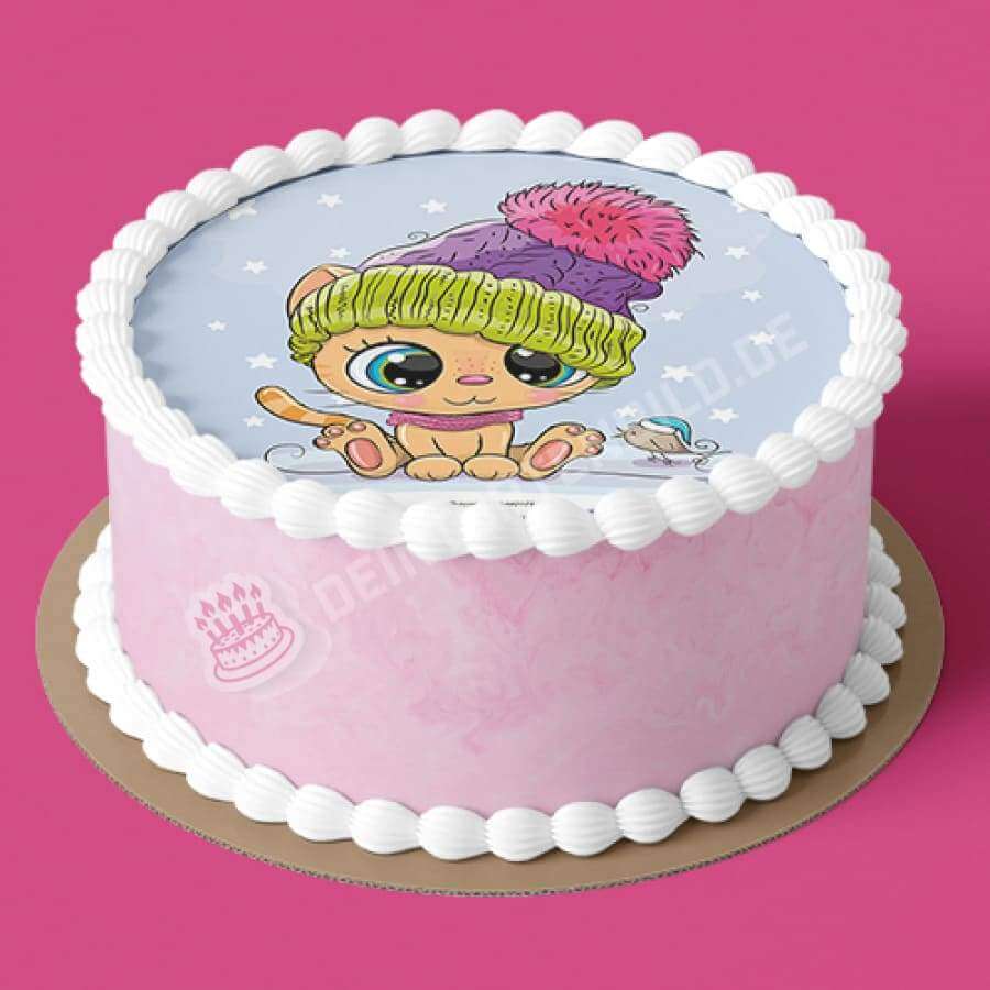 Motiv: Katze im Schnee mit Mütze - Hochwertige und individuelle Tortenaufleger für jeden Anlass
Tortenaufleger Katze im Schnee mit Mütze in 20cm Kreis
Unsere Tortenaufleger sind ein ideales Geschenk - Tortenbild - DeintortenbildKatze im Schnee mit