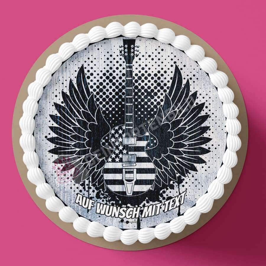 Motiv: Rock n Roll Gitarre - Hochwertige und individuelle Tortenaufleger für jeden Anlass
Tortenaufleger Rock n Roll Gitarre 20cm Kreis
Unsere Tortenaufleger sind ein ideales Geschenk für beson - Tortenbild - DeintortenbildRoll Gitarre